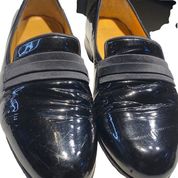 Tanino Crisci patent leather dress loafer